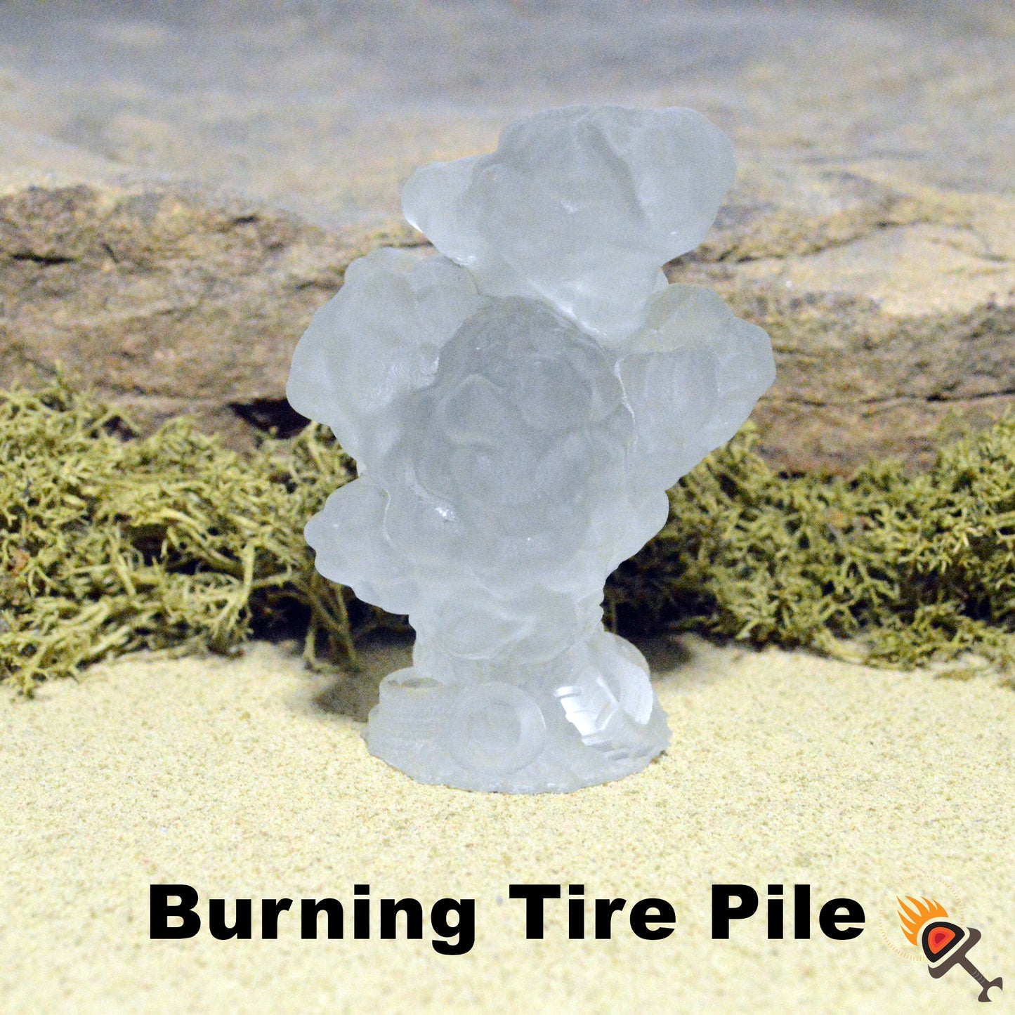 Tire Walls and Piles for Gaslands Terrain 20mm 28mm 32mm, Burning Tire Pile for Urban Fallout Post-Apocalyptic Barricades and Race Tracks