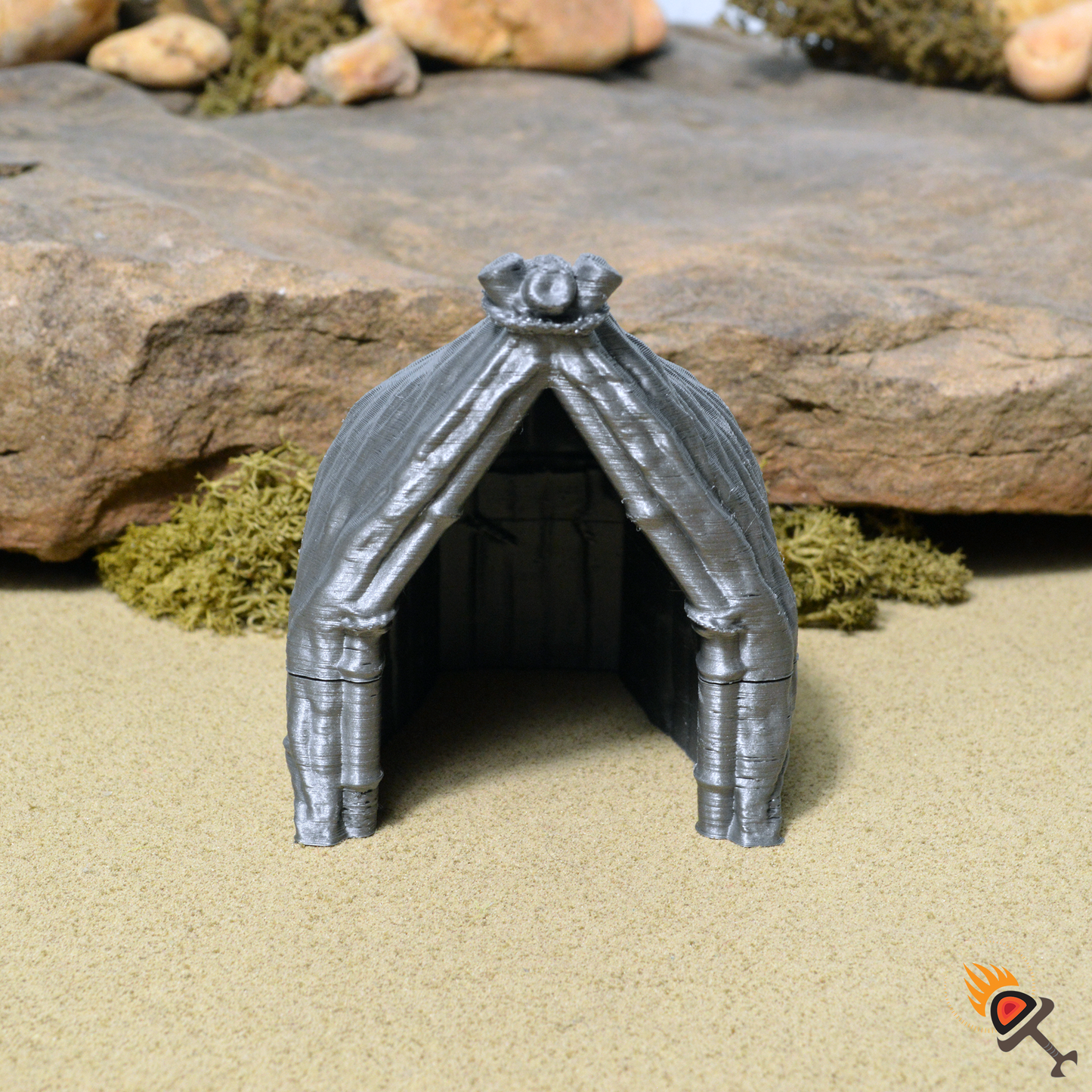 Bamboo Pavilion 15mm 28mm 32mm for D&D Terrain, DnD Pathfinder Tribal Coastal Village Hut, Depths of Savage Atoll
