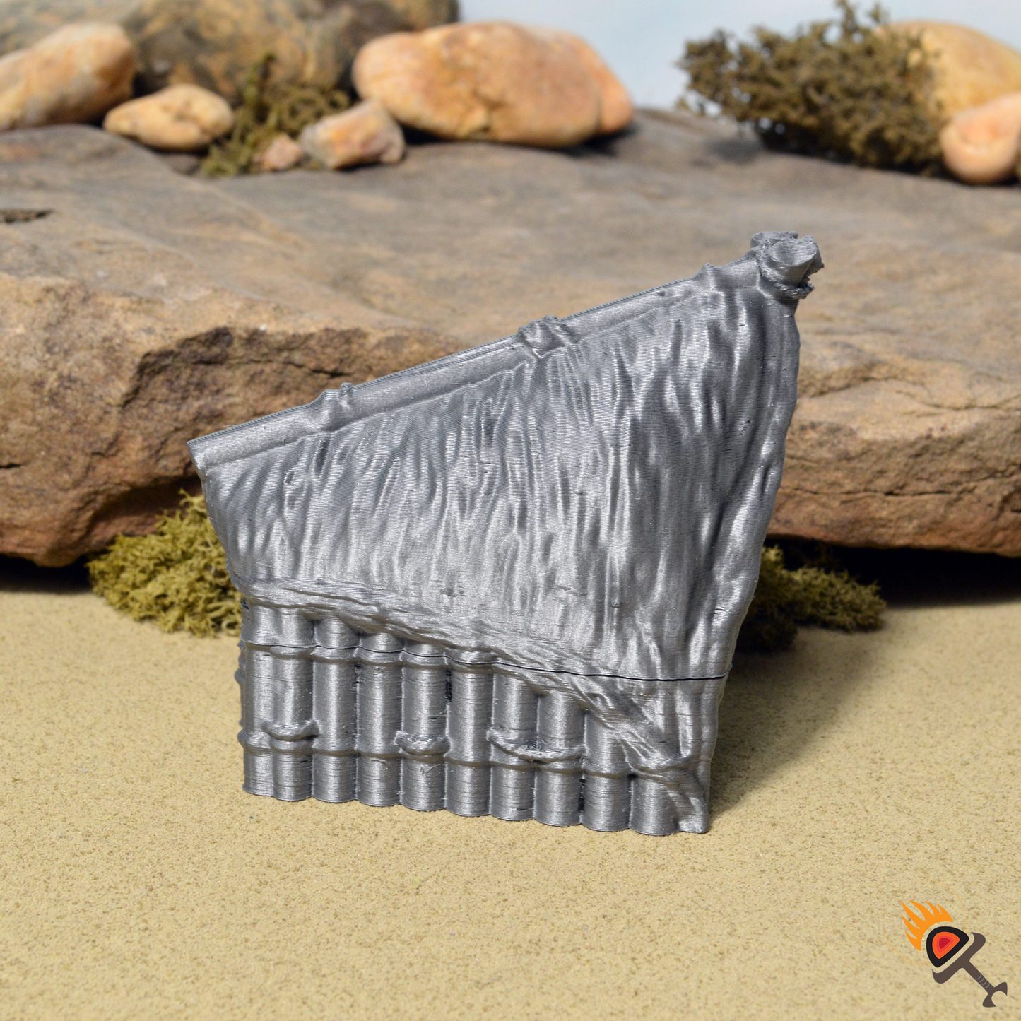 Bamboo Pavilion 15mm 28mm 32mm for D&D Terrain, DnD Pathfinder Tribal Coastal Village Hut, Depths of Savage Atoll