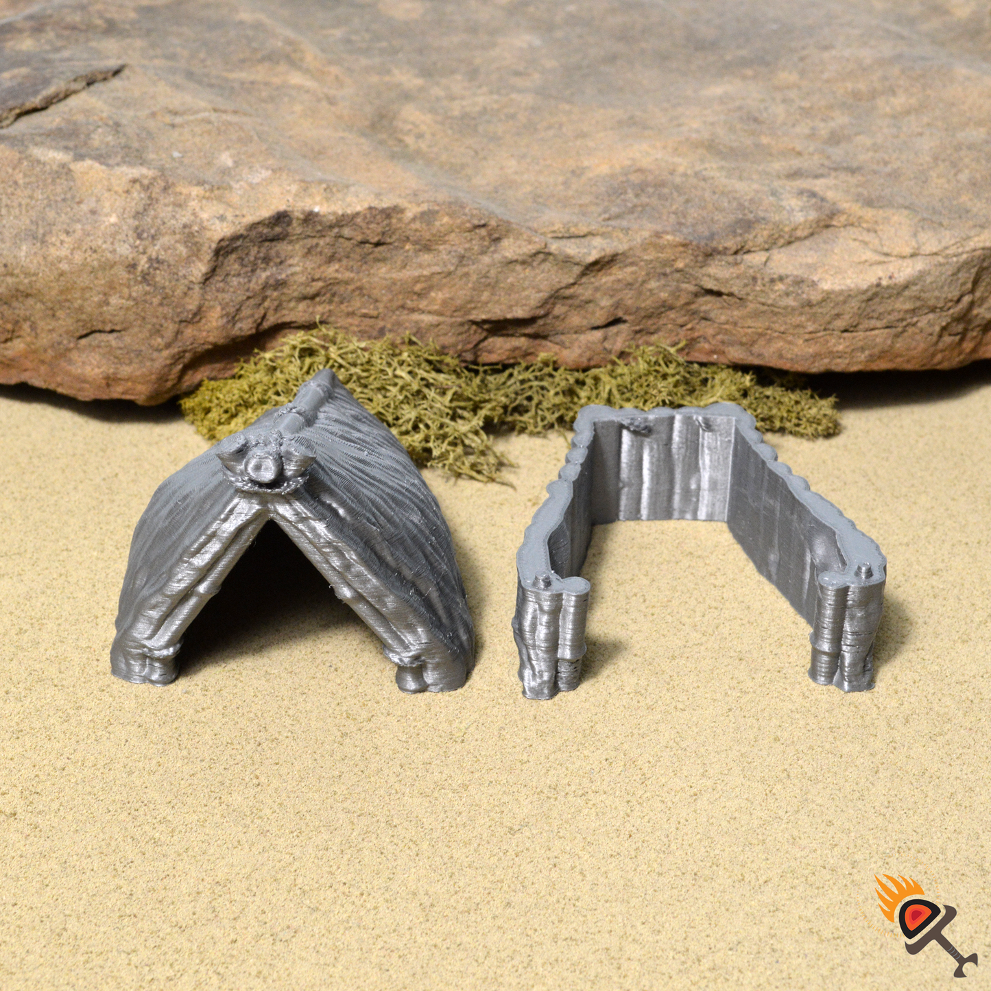 Bamboo Pavilion 15mm 28mm 32mm for D&D Terrain, DnD Pathfinder Tribal Coastal Village Hut, Depths of Savage Atoll