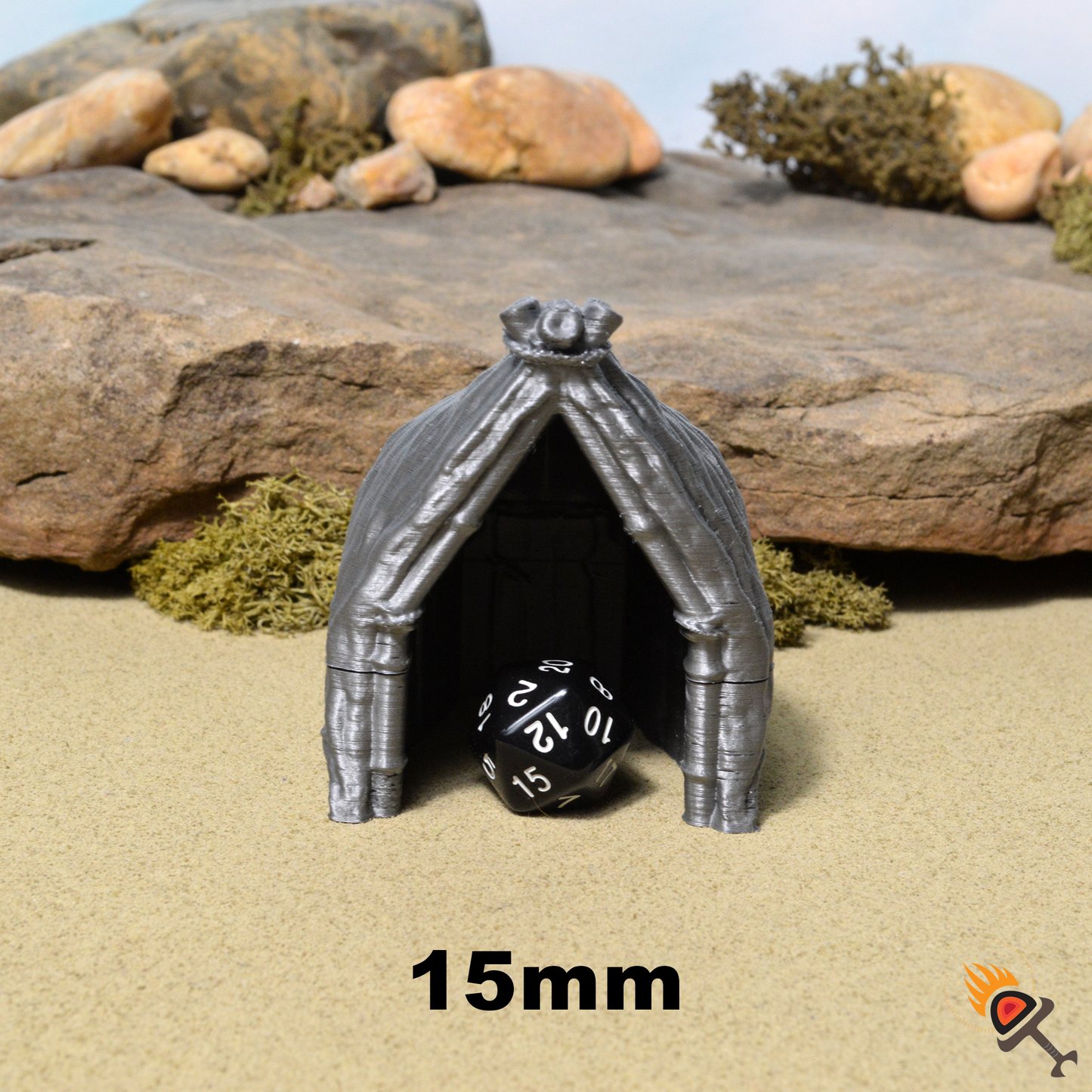 Bamboo Pavilion 15mm 28mm 32mm for D&D Terrain, DnD Pathfinder Tribal Coastal Village Hut, Depths of Savage Atoll