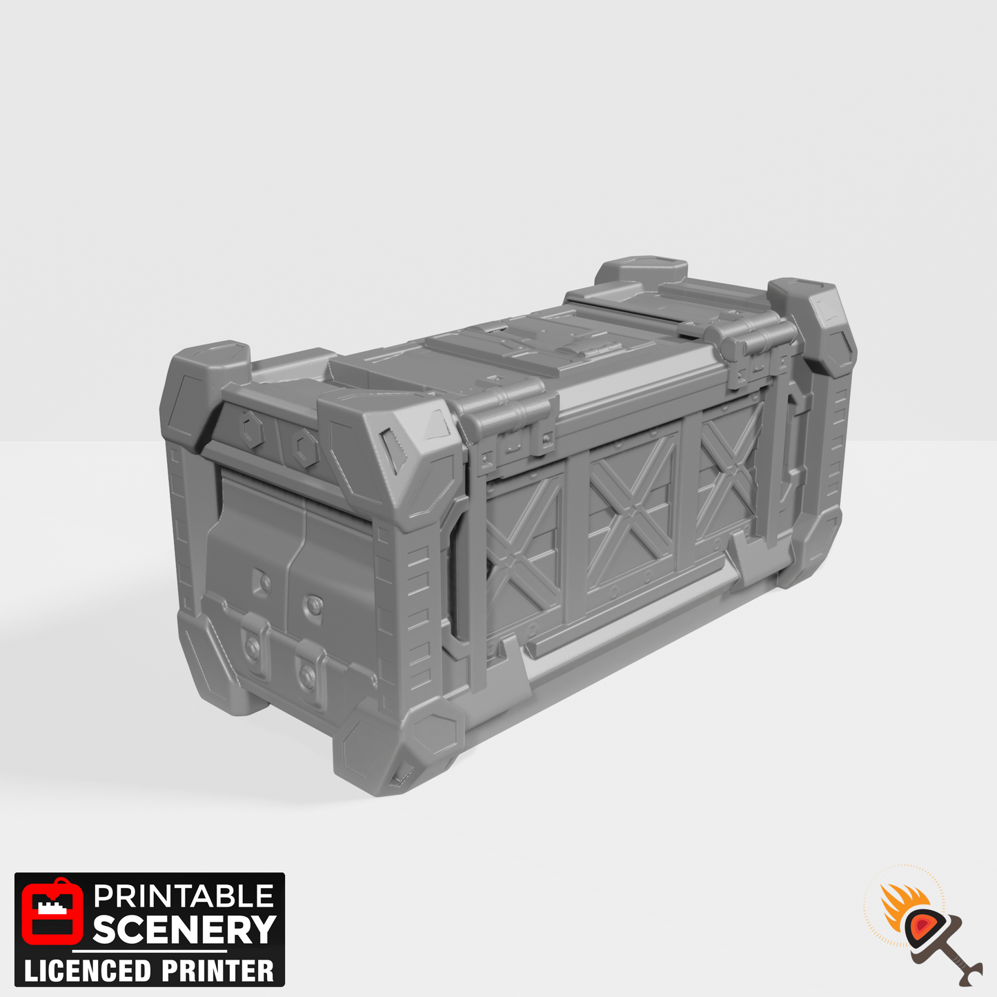 Sci-Fi Shipping Container 15mm 20mm 28mm 32mm for Warhammer 40k Terrain, Star Wars Legion, Cyberpunk Urban