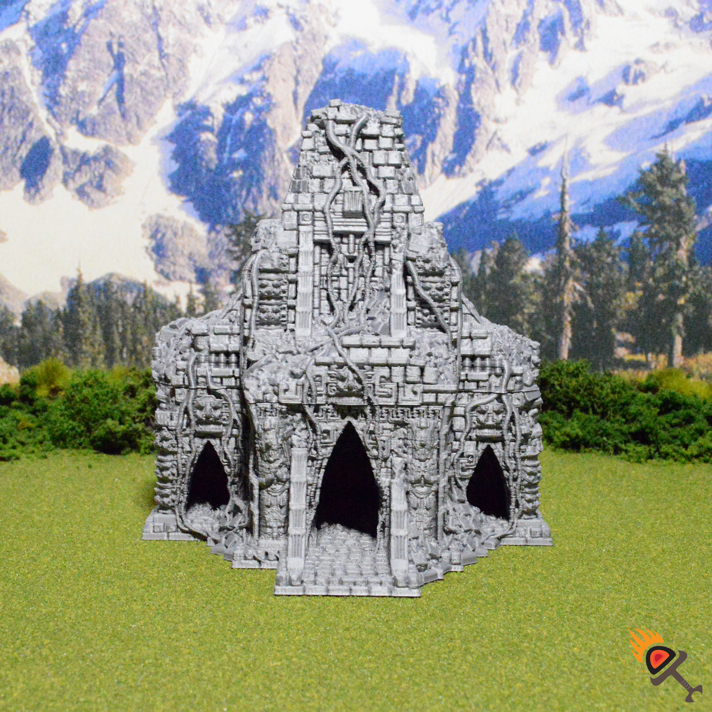 Ancient Temple of Eden 15mm 20mm 28mm 32mm for D&D Terrain, DnD Pathfinder Ancient Alien Civilization Ruins