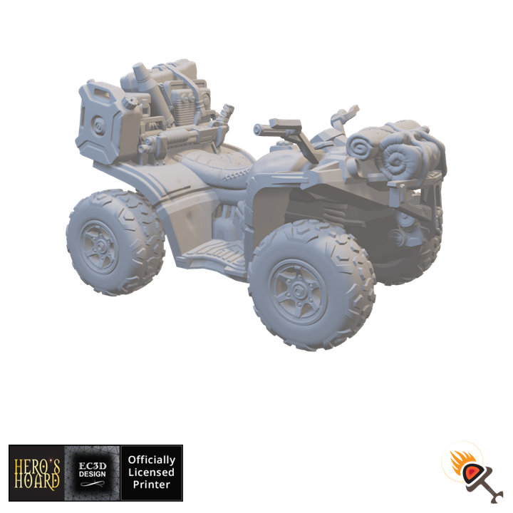 Miniature ATV Quad for Gaslands 20mm 28mm 32mm, Post-Apocalyptic 4 Whe –  Dungeon Torch