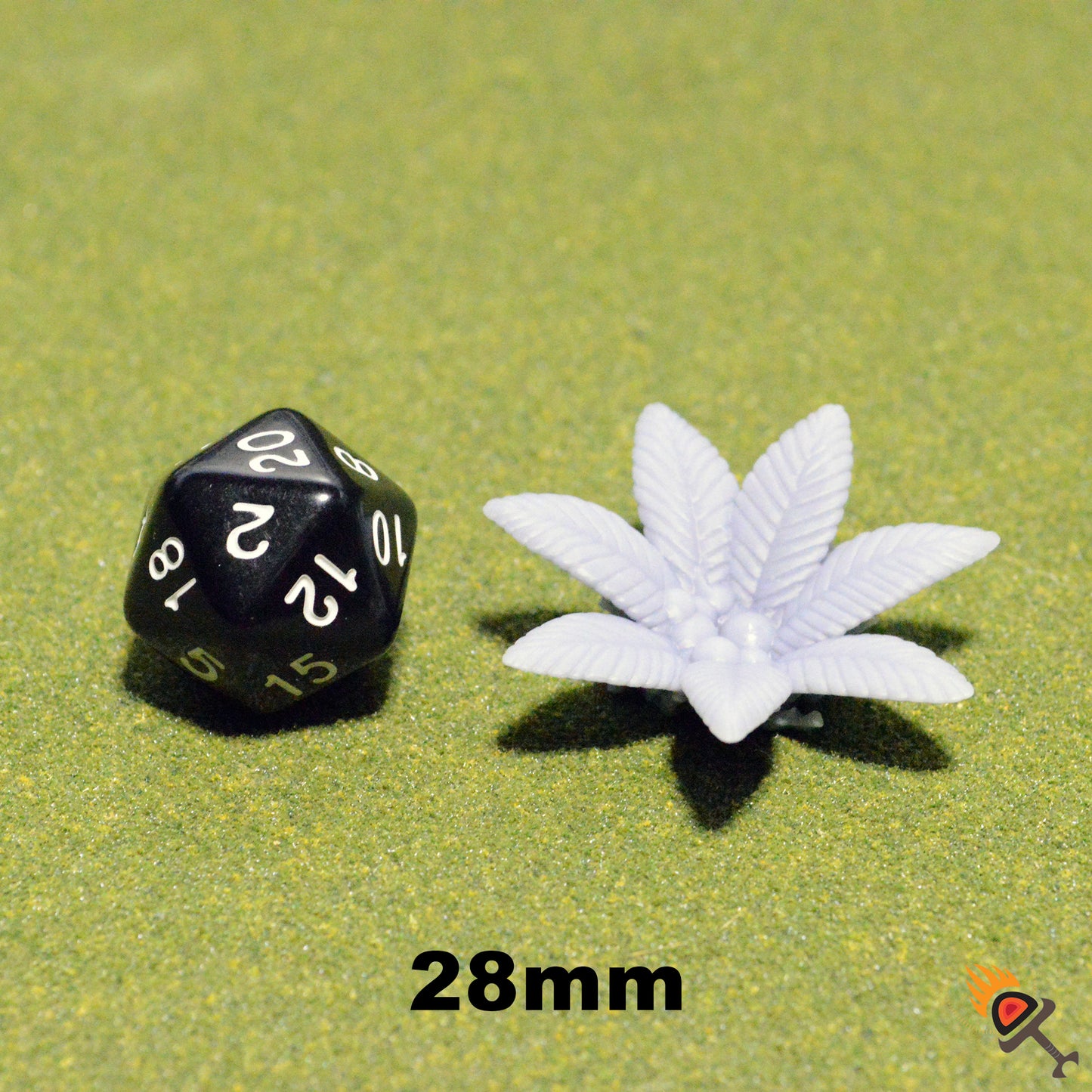 Miniature Alien Jungle Plants 15mm 28mm 32mm for Wargame Skirmish Terrain, D&D DnD Star Wars Legion Plants, Fantasy Diorama Plants