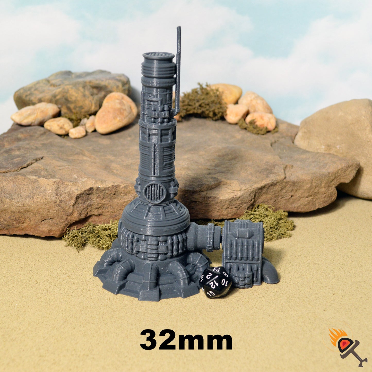 Chemical Stack for Warhammer 40k Terrain 15mm 20mm 28mm 32mm, Star Wars Legion D&D DnD Sci-Fi Industrial Planet, Gift for Tabletop Gamers
