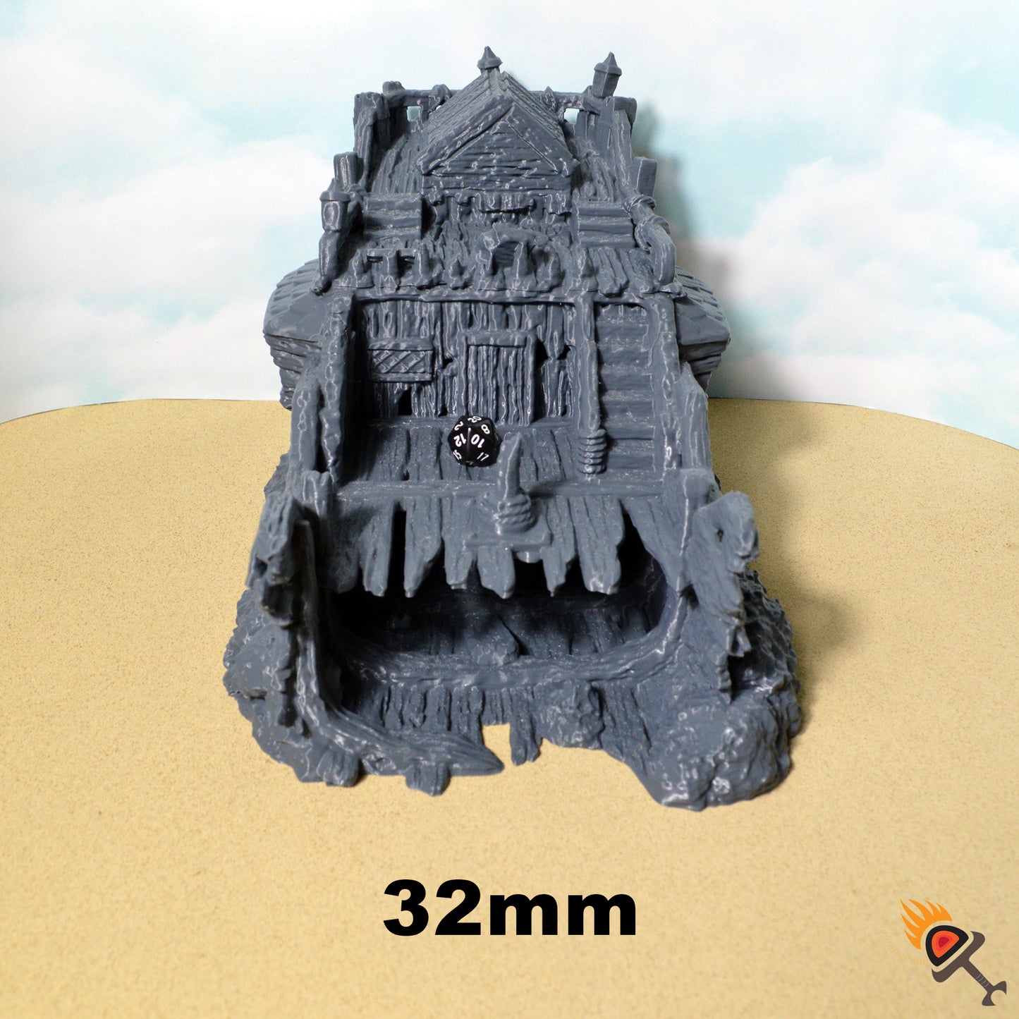 Huge Shipwreck 15mm 28mm 32mm for D&D Terrain, DnD Pathfinder Pirate Coastal Ruins, Depths of Savage Atoll