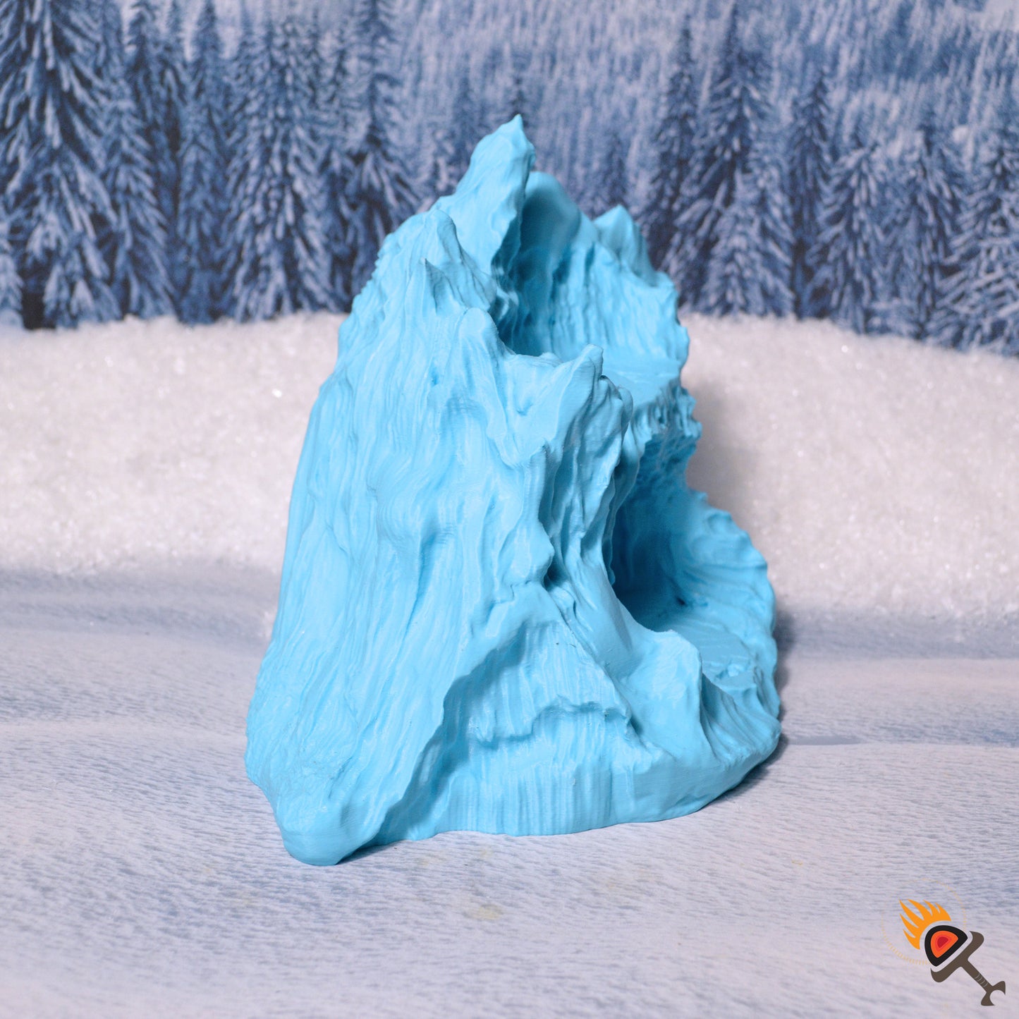 Icy Stone and Ledges 15mm 28mm 32mm for D&D Icewind Dale Terrain, DnD Pathfinder Frostgrave Arctic Snowy Frozen Ice