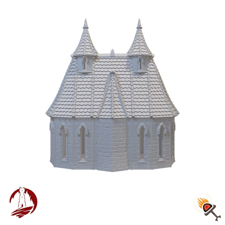 High Elf House for D&D Terrain 15mm 28mm 32mm, Fantasy Elven Building for DnD Pathfinder, Dark Realms Silver Haven, Gift for Tabletop Gamers