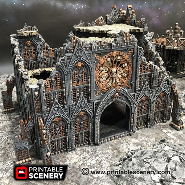 Cathedral Ruined Triforium Terrain for Dungeons and Dragons, D&D, DnD, Pathfinder, Wargaming, shops 28mm, Table Top, Miniature