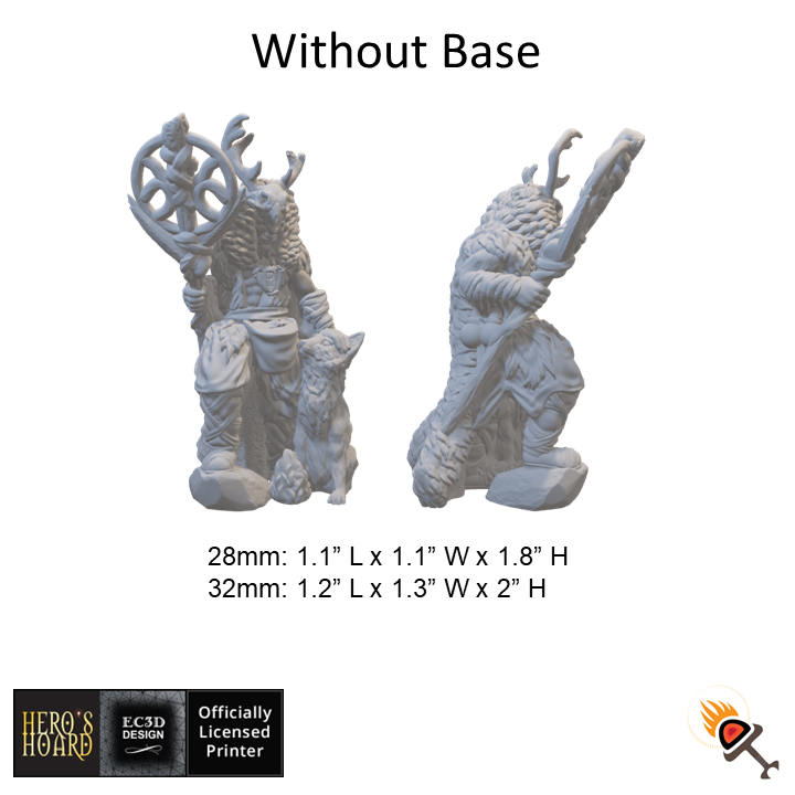 Ice Tribe Miniatures with Shaman and Chieftain 28mm 32mm for D&D Icewind Dale Terrain, DnD Pathfinder Frozen Tundra NPCs