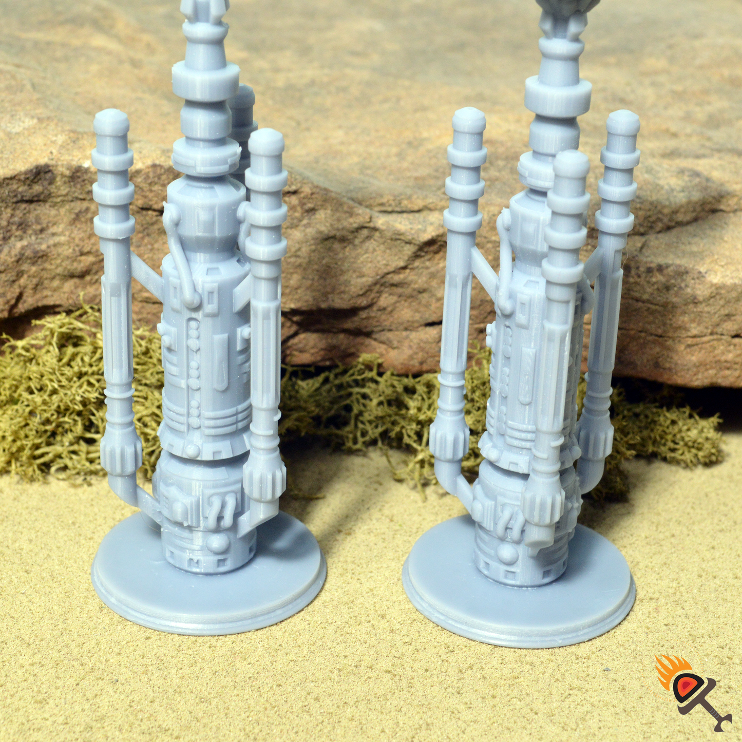 Miniature Sci-Fi Vaporators 15mm 28mm 32mm for Star Wars Legion Terrain, D&D DnD Pathfinder Desert Planet Terrain