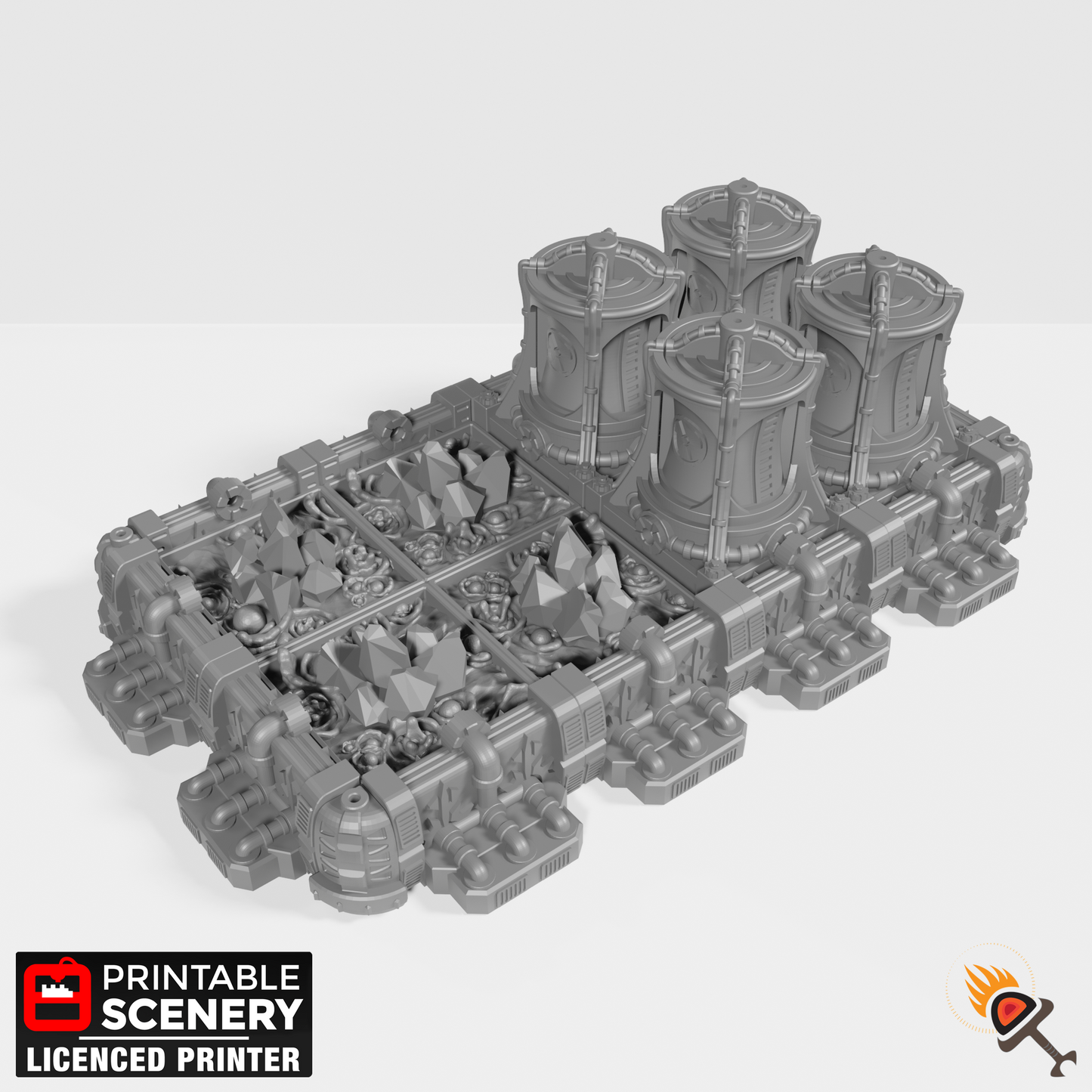 Sithic Plasma 28mm 32mm for Warhammer 40k Terrain, Sithic Outpost Smelter Wargaming Military Base, Star Wars Legion