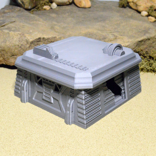 Sci-Fi Settlement: Storm Bunker 15mm 28mm 32mm for Star Wars Legion D&D DnD Pathfinder Warhammer 40k Terrain