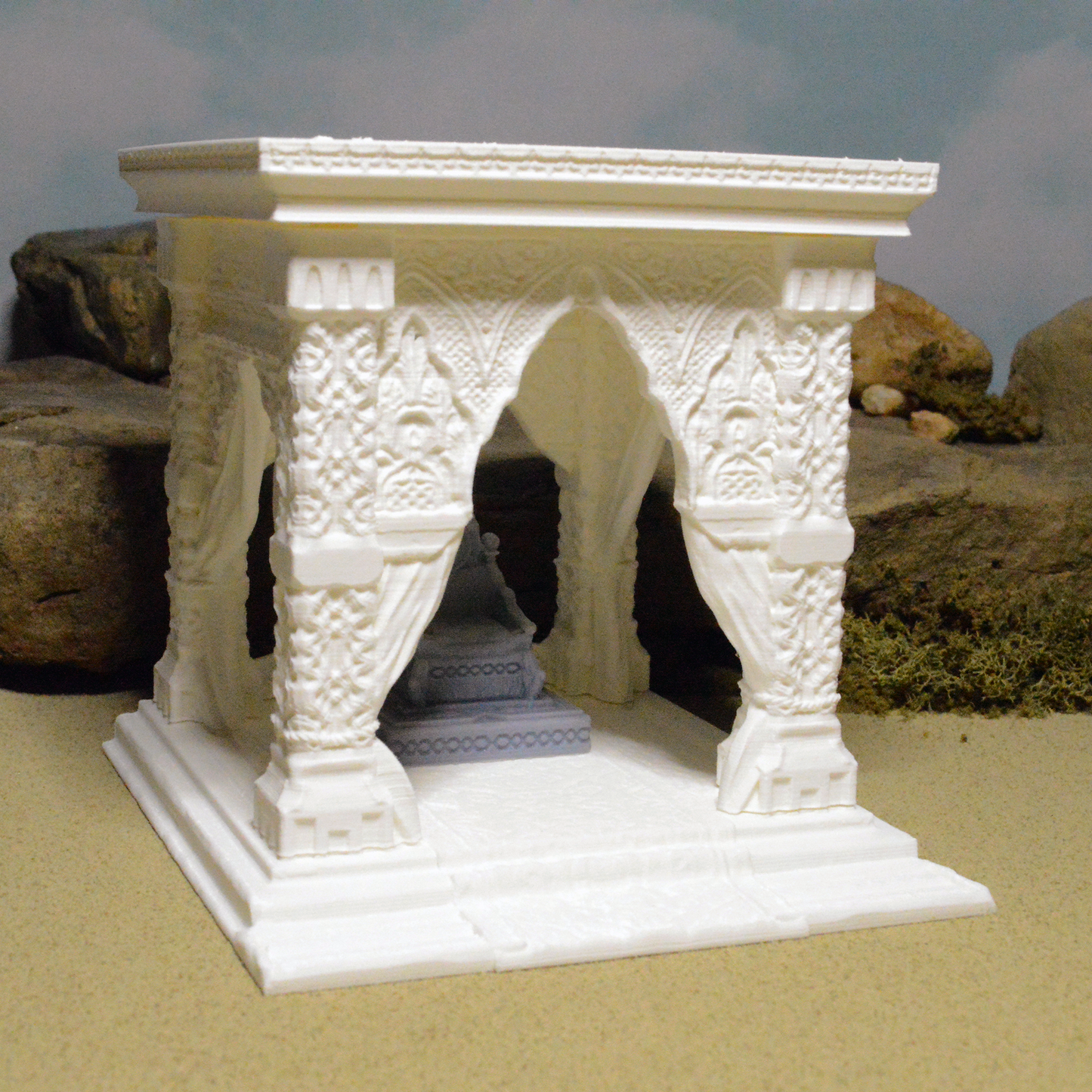 Desert Throne Dais 15mm 28mm for D&D Terrain, DnD Pathfinder, Scorching Sands