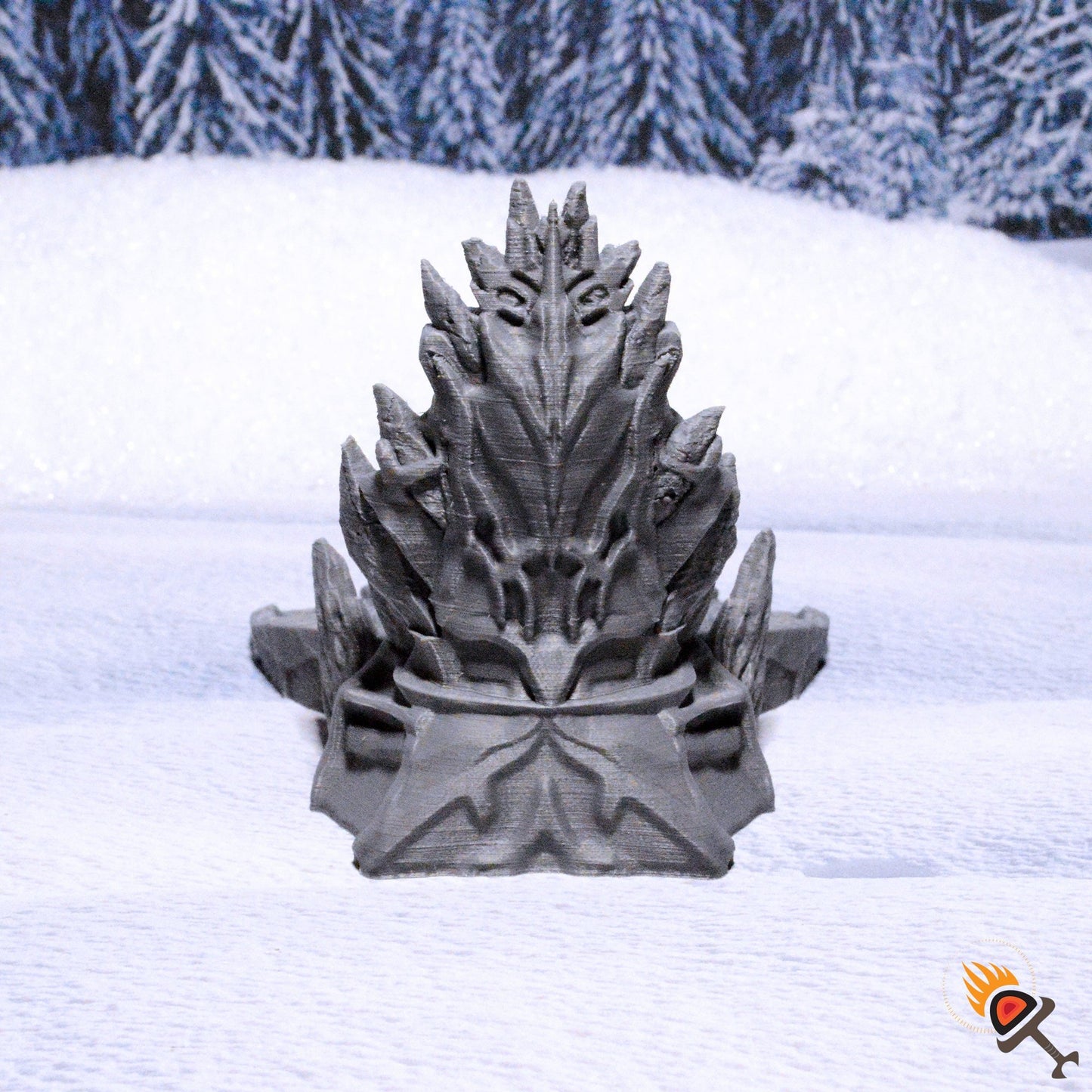 Ice Throne 15mm 28mm 32mm for D&D Icewind Dale Terrain, DnD Pathfinder Arctic Frozen Snowy Icy
