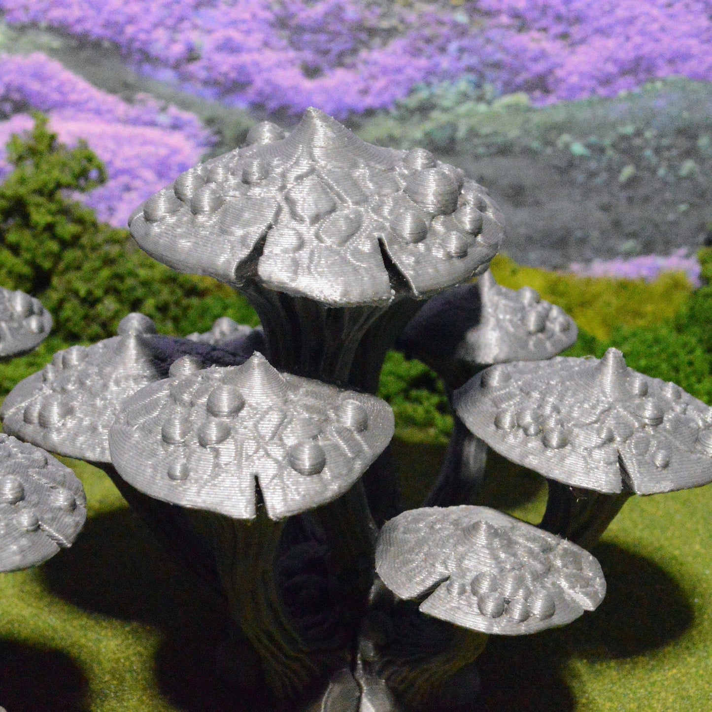 Magic Mushroom Clusters 15mm 28mm for D&D Terrain, DnD Pathfinder Underdark Fantasy Cavern Fungi, Out of the Abyss