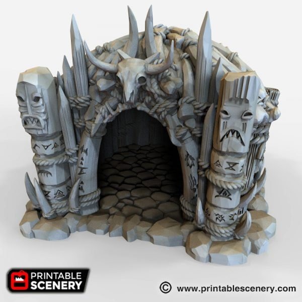 Miniature Shaman's Hut 15mm 28mm for D&D Terrain, Tribal Orc Goblin Hut for DnD Pathfinder Wargames Skirmish Games, Gift for Tabletop Gamers
