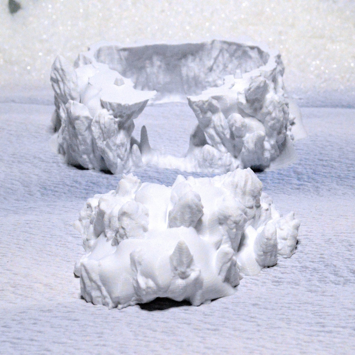 Ice Cave 15mm 28mm 32mm for D&D Icewind Dale Terrain, Frostgrave DnD Pathfinder Arctic Snowy Icy Den