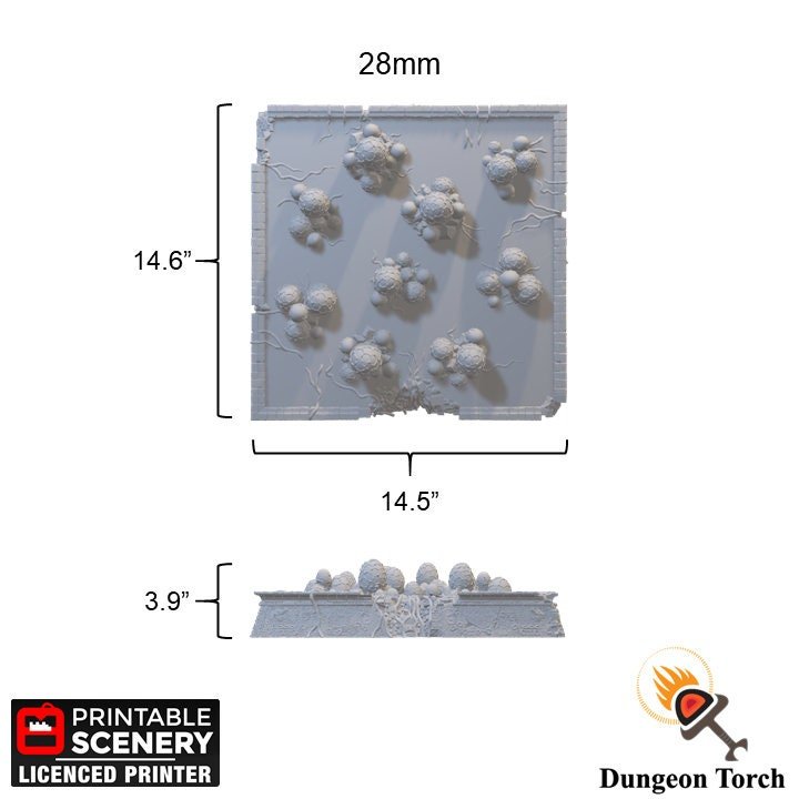 Alien Breeding Pool 15mm 28mm for Warhammer 40k Terrain, D&D DnD Pathfinder Star Wars Legion, New Eden Ruins