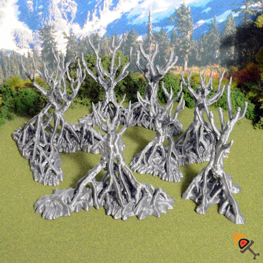 Miniature Mangrove Trees 28mm 32mm for D&D Terrain, DnD Pathfinder Pirate Cove Coastal Tribal Swamp, Depths of Savage Atoll