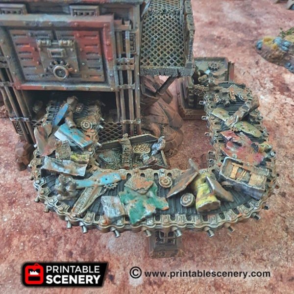 Recycling Tower 20mm 28mm for Gaslands Terrain, Fallout Wasteland Urban Post-Apocalyptic
