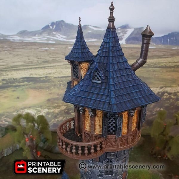 Evil Sorcerers Tower 28mm for D&D Terrain, DnD Pathfinder Warhammer 40k Wizard Castle