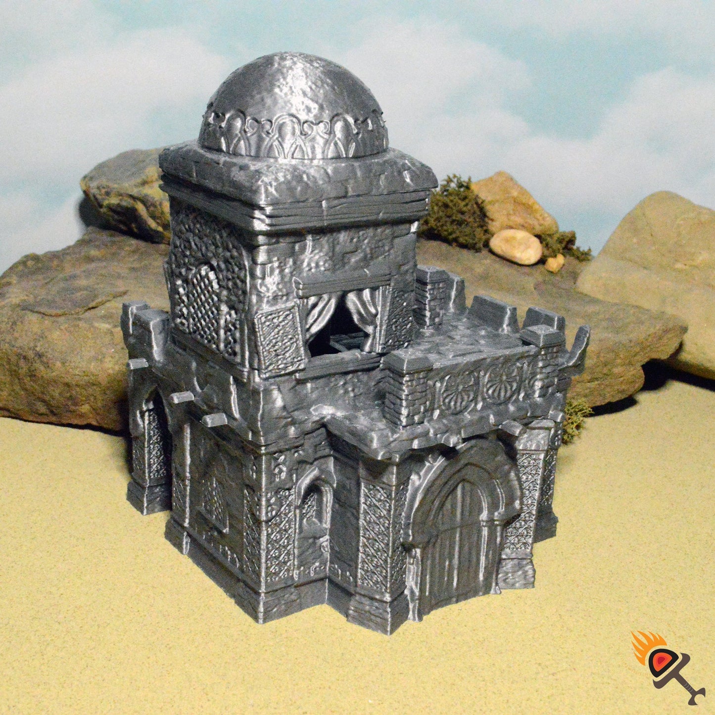 Desert Merchant House 15mm 28mm 32mm for D&D Terrain, DnD Pathfinder Dunes, Empire of Scorching Sands