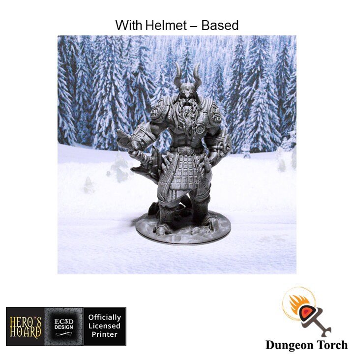 Frost Giant Male 15mm 28mm 32mm for D&D Icewind Dale Miniature, DnD Miniature, Warhammer Pathfinder
