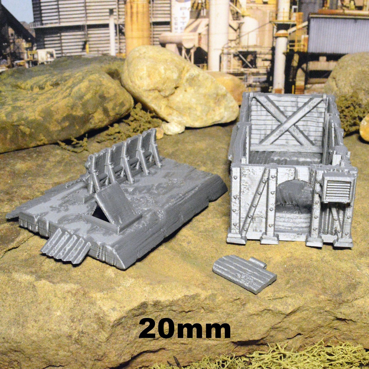 Food Shack 20mm 28mm 32mm for Gaslands Terrain, Fast-food Vendor for Fallout Urban Post Apocalyptic Junkfood Franchise, This is Not a Test