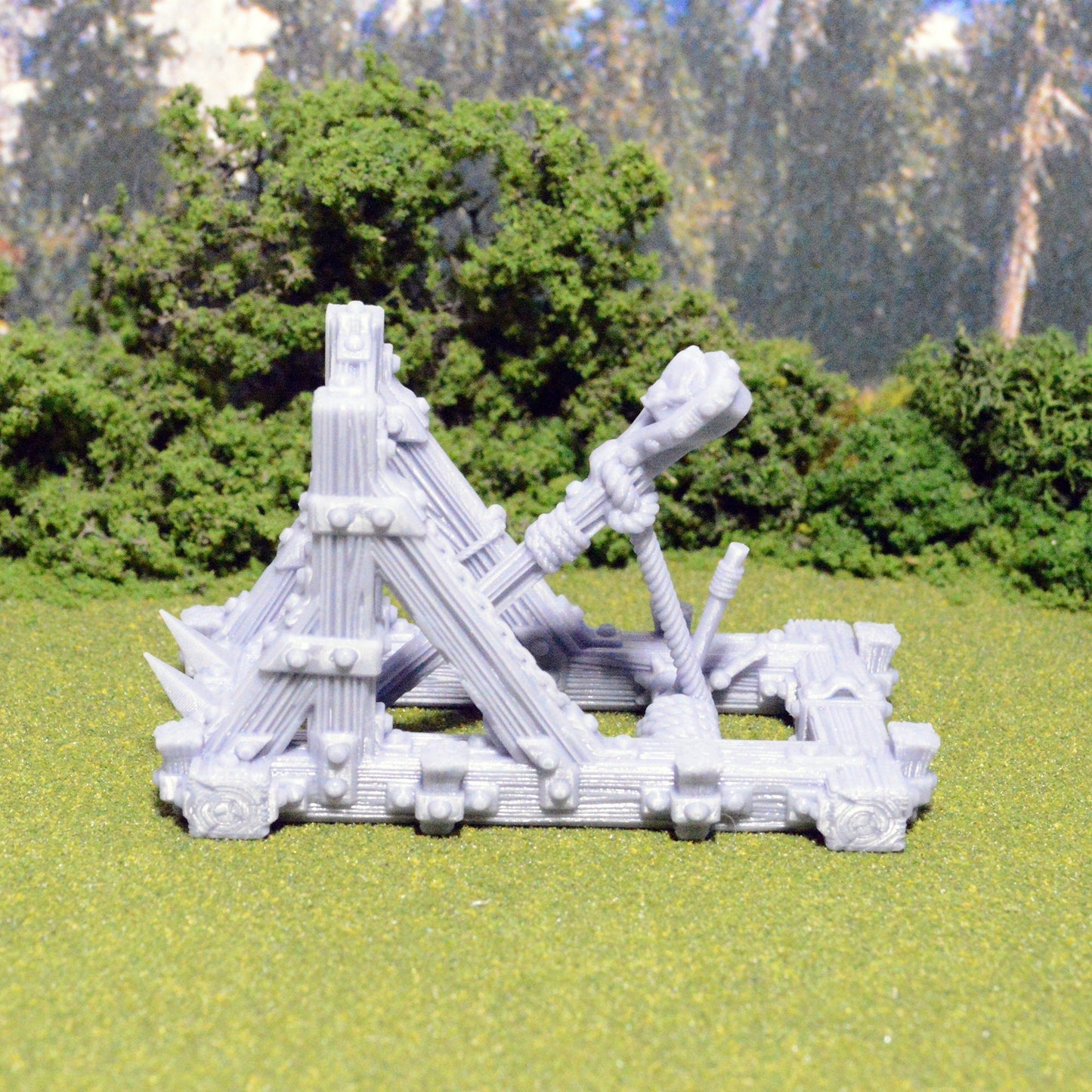 Miniature Catapult 15mm 28mm 32mm for Wargaming, Siege Engine for D&D DnD Wargame Terrain, Medieval Skirmish Battle Props