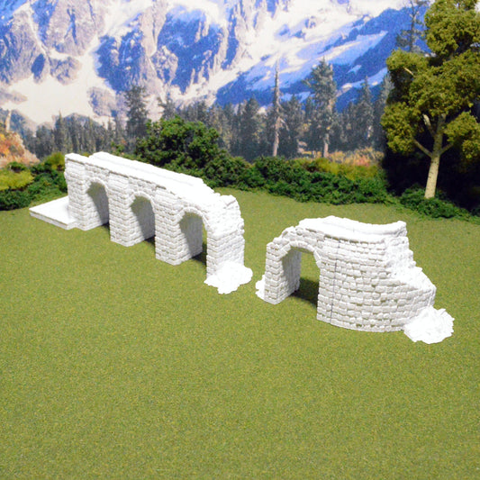 Ancient Aqueduct Rubble 15mm 28mm 32mm for D&D Terrain, DnD Warhammer 40k New Eden Ancient Civilization Ruins, Wargame Terrain