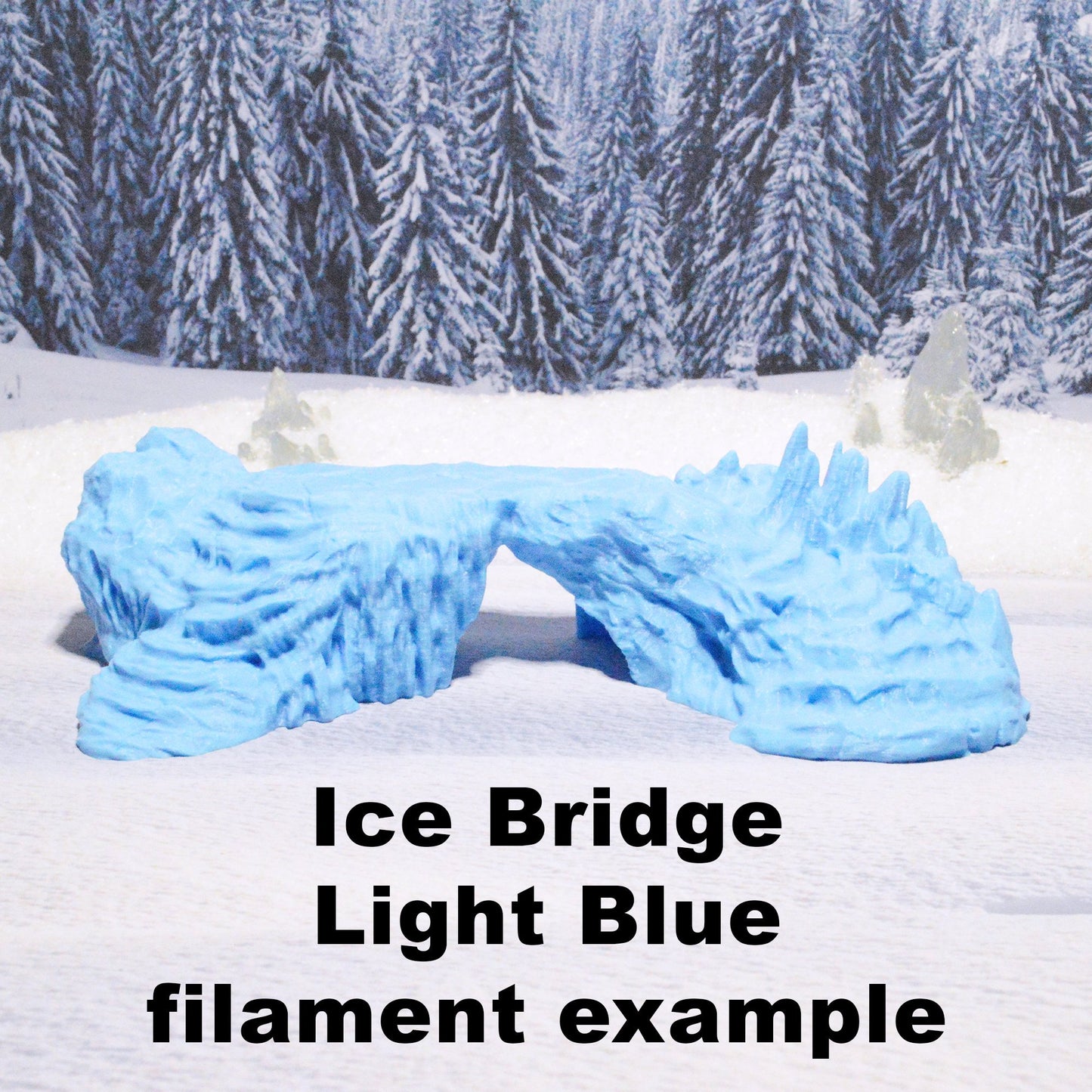 Frozen Bridge 15mm 28mm 32mm for D&D Icewind Dale Terrain, DnD Pathfinder Frostgrave Arctic Snowy Icy