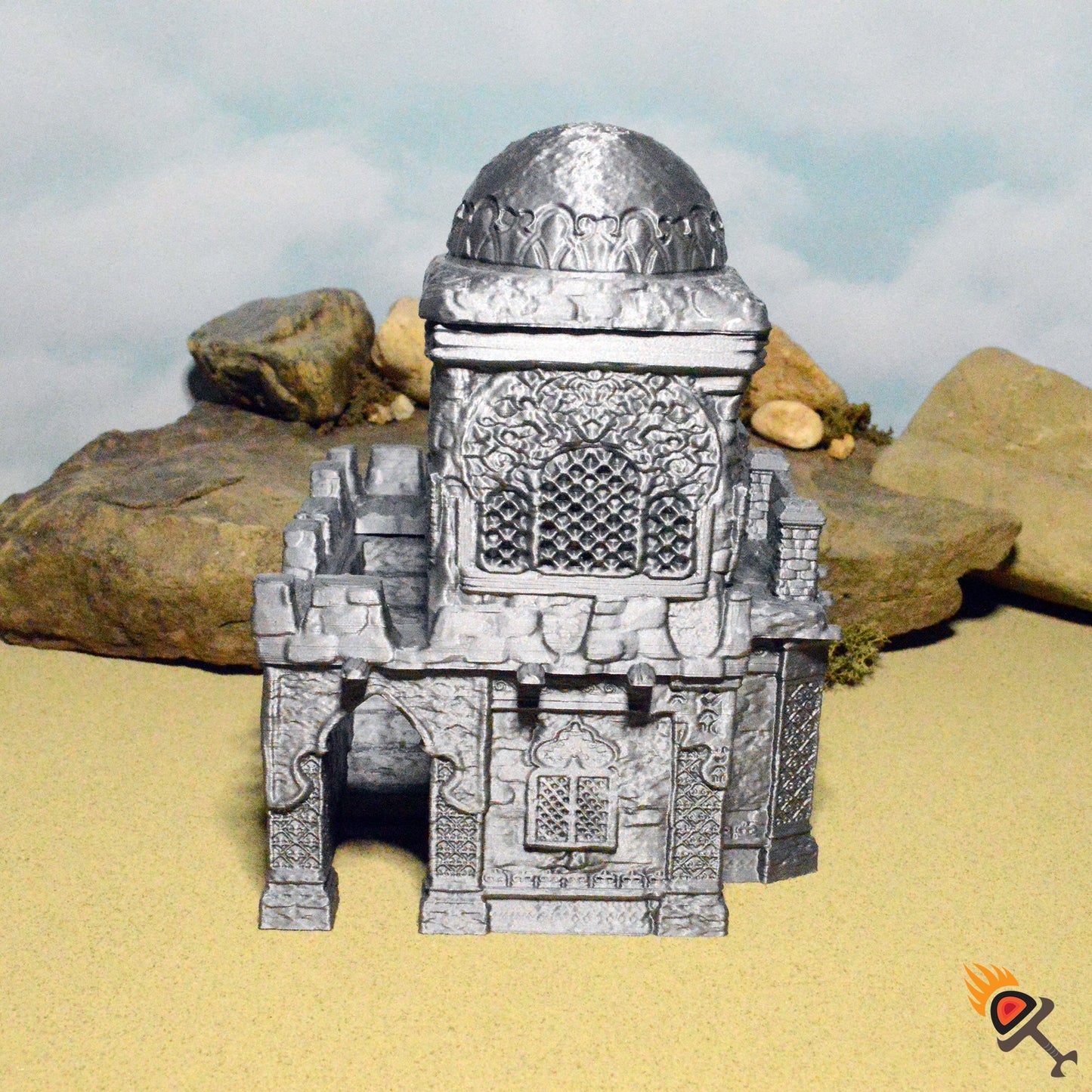 Desert Merchant House 15mm 28mm 32mm for D&D Terrain, DnD Pathfinder Dunes, Empire of Scorching Sands