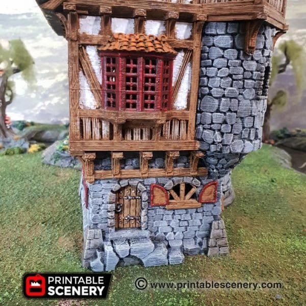 Sorcerers Tower 28mm for D&D Terrain, DnD Pathfinder Warhammer 40k Wizard Castle