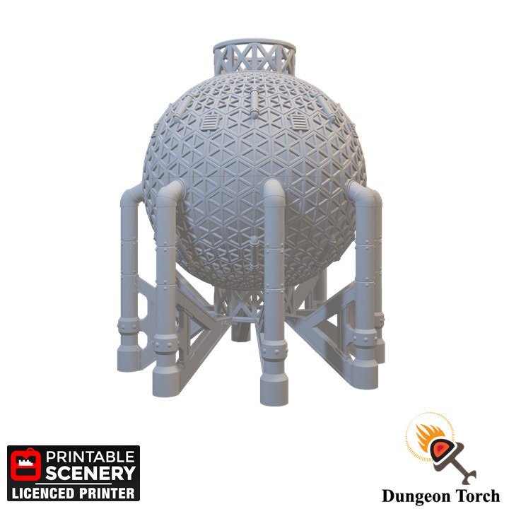 Fuel Reservoir 15mm 28mm 32mm for Warhammer 40k Terrain, D&D DnD Pathfinder Sci-Fi Skirmish Fuel Tank