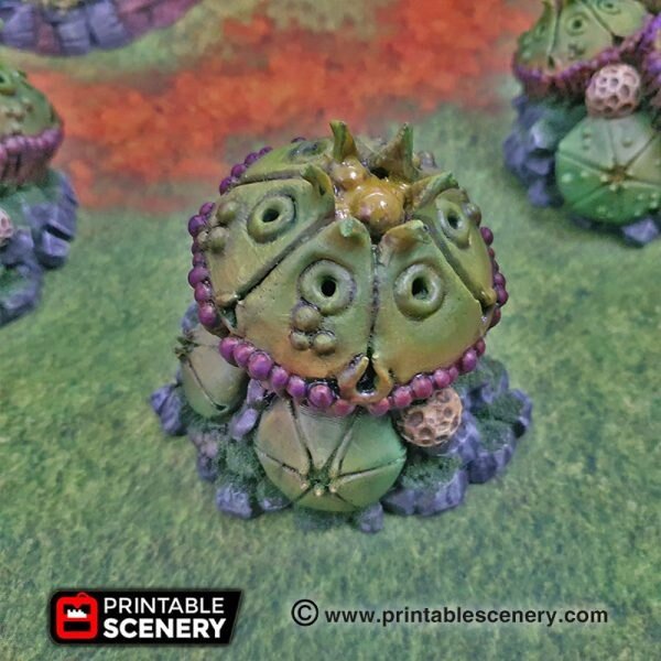 Sci-Fi Alien Spore Spitters 15mm 28mm 32mm for D&D Terrain, DnD Pathfinder Warhammer 40k Age of Sigmar Underdark Plants