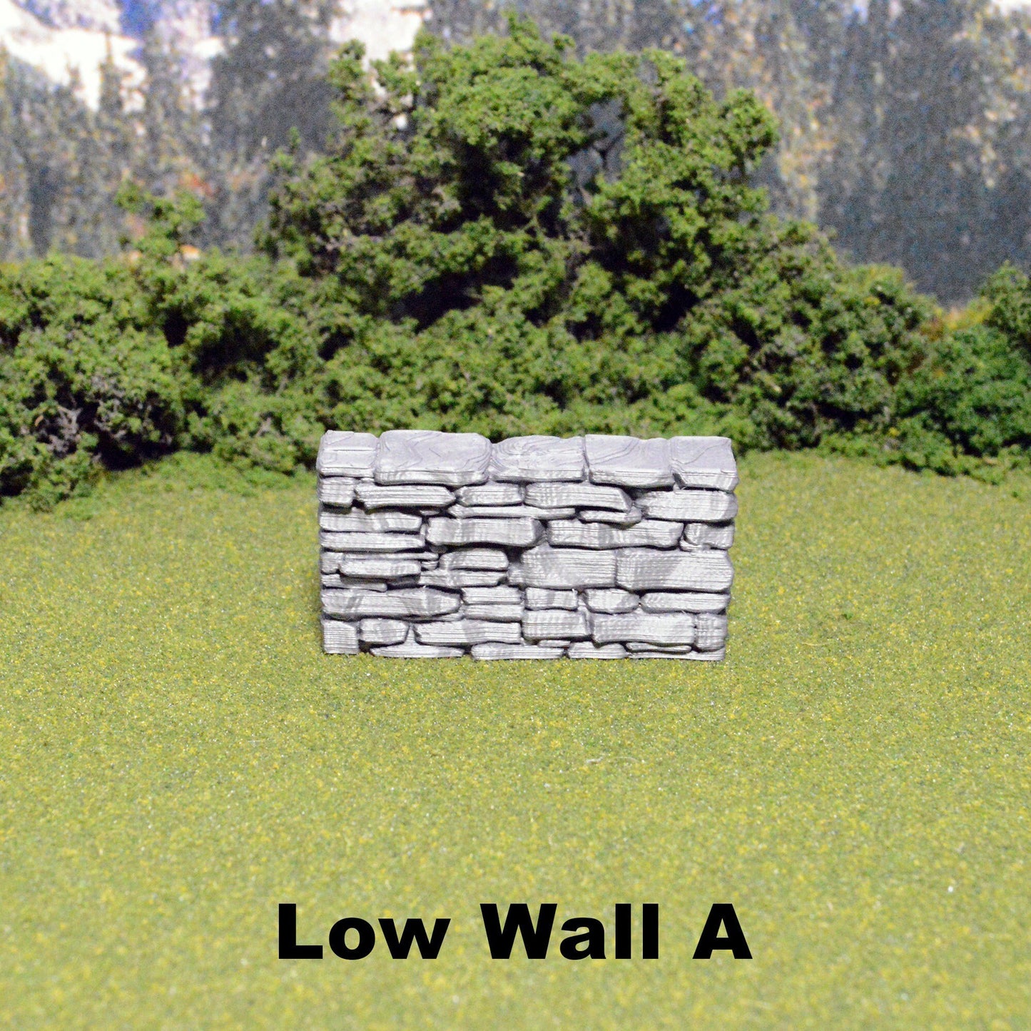 Schist Low Wall Tiles 28mm, Modular OpenLOCK Building Tiles, DnD Stone Wall Tiles, D&D Village Terrain