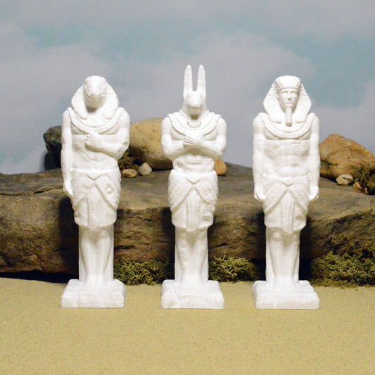 Temple Statues 15mm 28mm 32mm for D&D Terrain, DnD Pathfinder Desert, Scorching Sands, Egyptian Statues