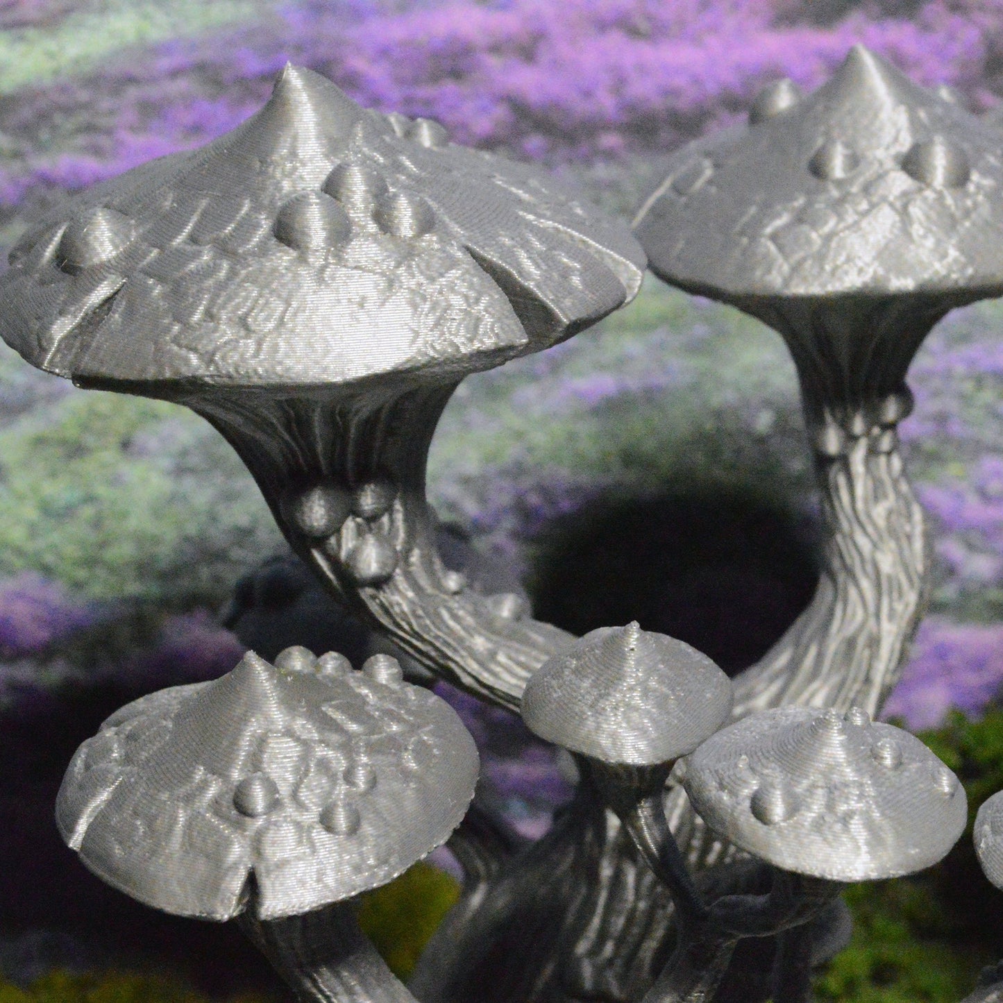 Magic Mushroom Trees 15mm 28mm for D&D Terrain, DnD Pathfinder Underdark Fantasy Cavern, Out of the Abyss