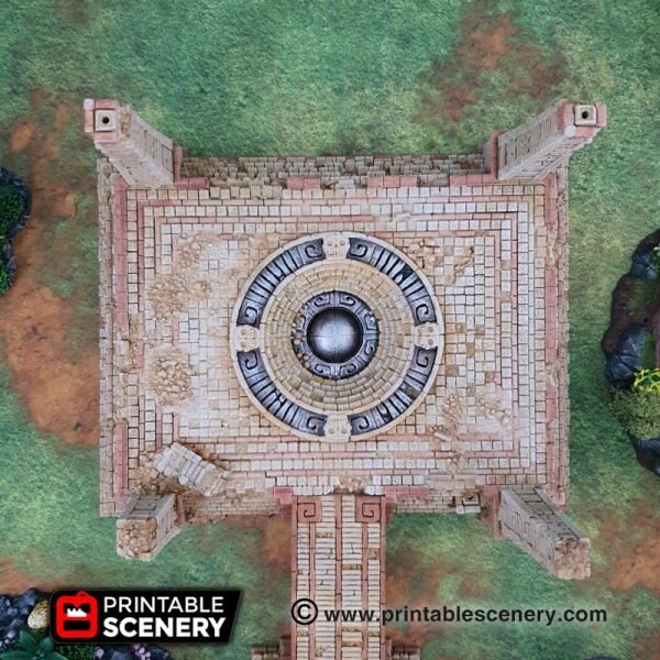 Eden Central Ruins 15mm 28mm for D&D Terrain, DnD Pathfinder Warhammer 40k Ancient Alien Civilization