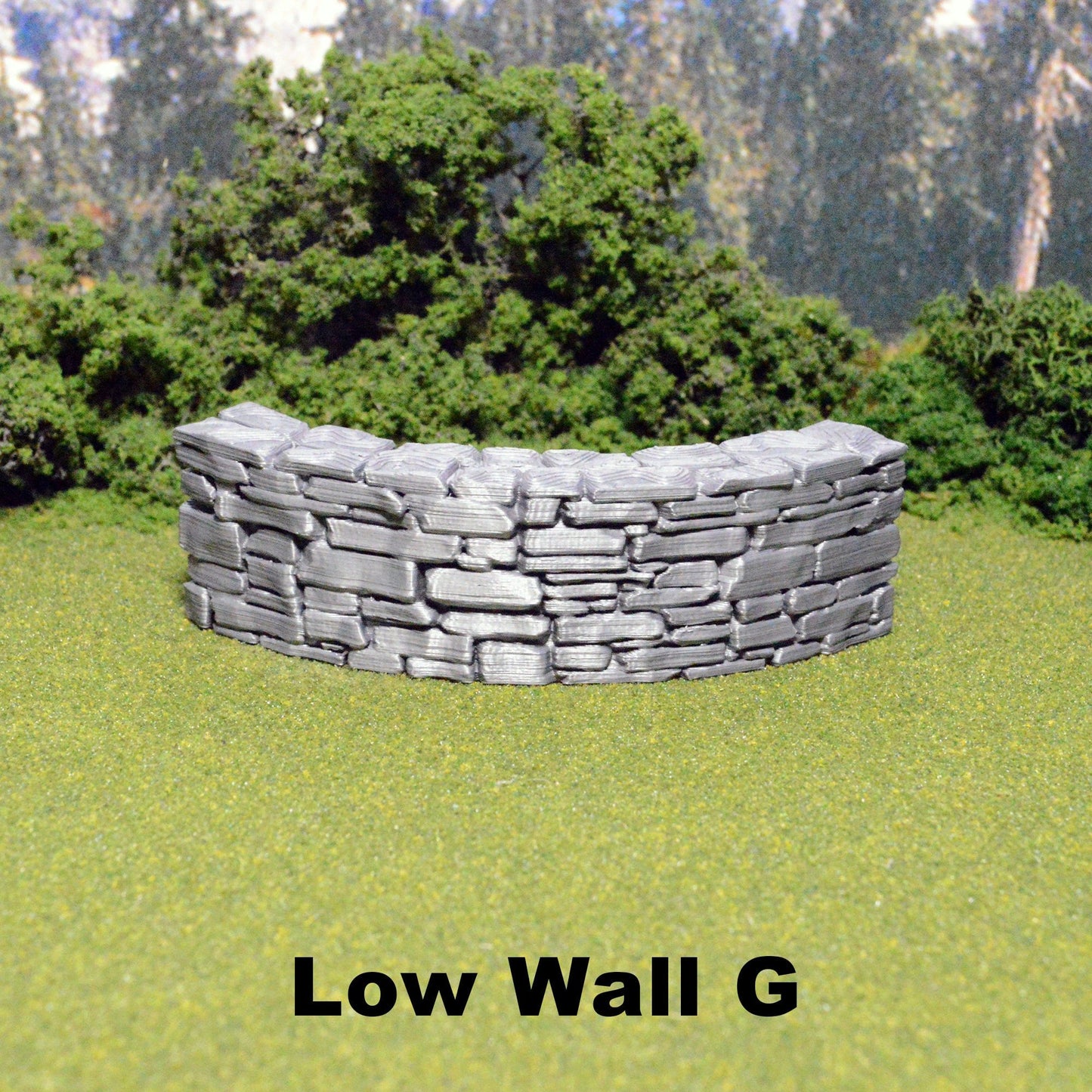 Schist Low Wall Tiles 28mm, Modular OpenLOCK Building Tiles, DnD Stone Wall Tiles, D&D Village Terrain