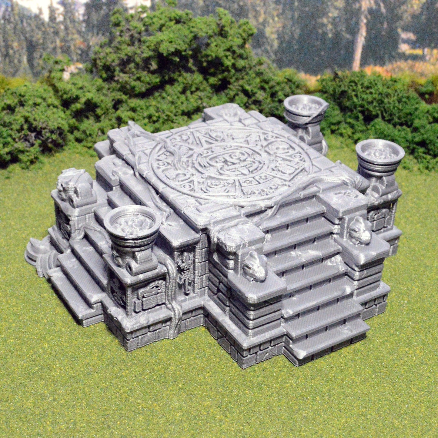 Temple Dais 28mm 32mm for D&D Terrain, DnD Pathfinder Jungle Tribal, Depths of Savage Atoll