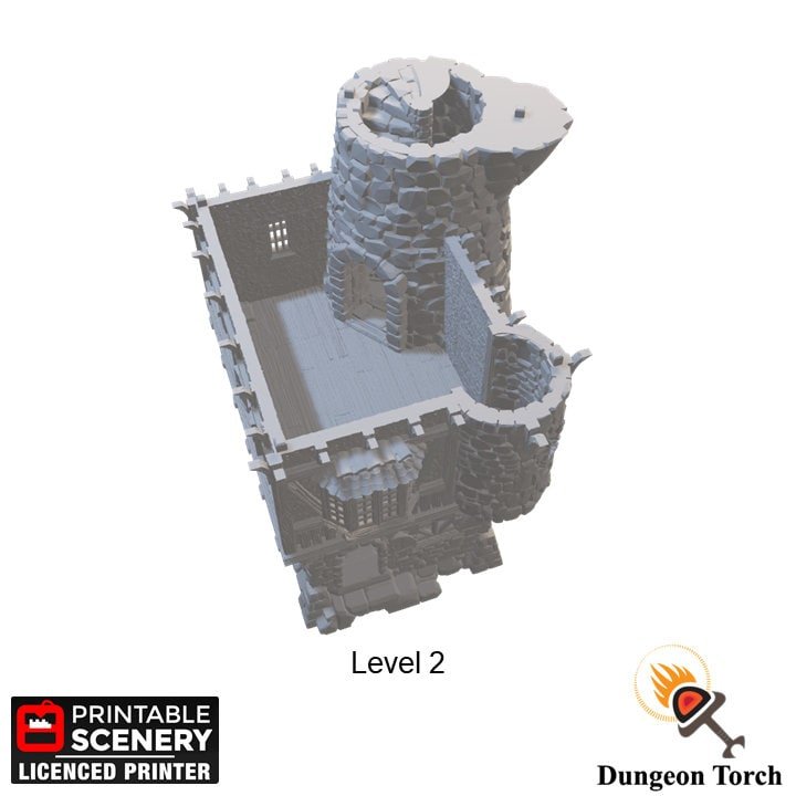 Sorcerers Tower 28mm for D&D Terrain, DnD Pathfinder Warhammer 40k Wizard Castle
