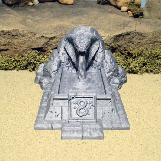 Snake Water Fountain 15mm 28mm 32mm for D&D Terrain, DnD Pathfinder Desert Serpent, Scorching Sands