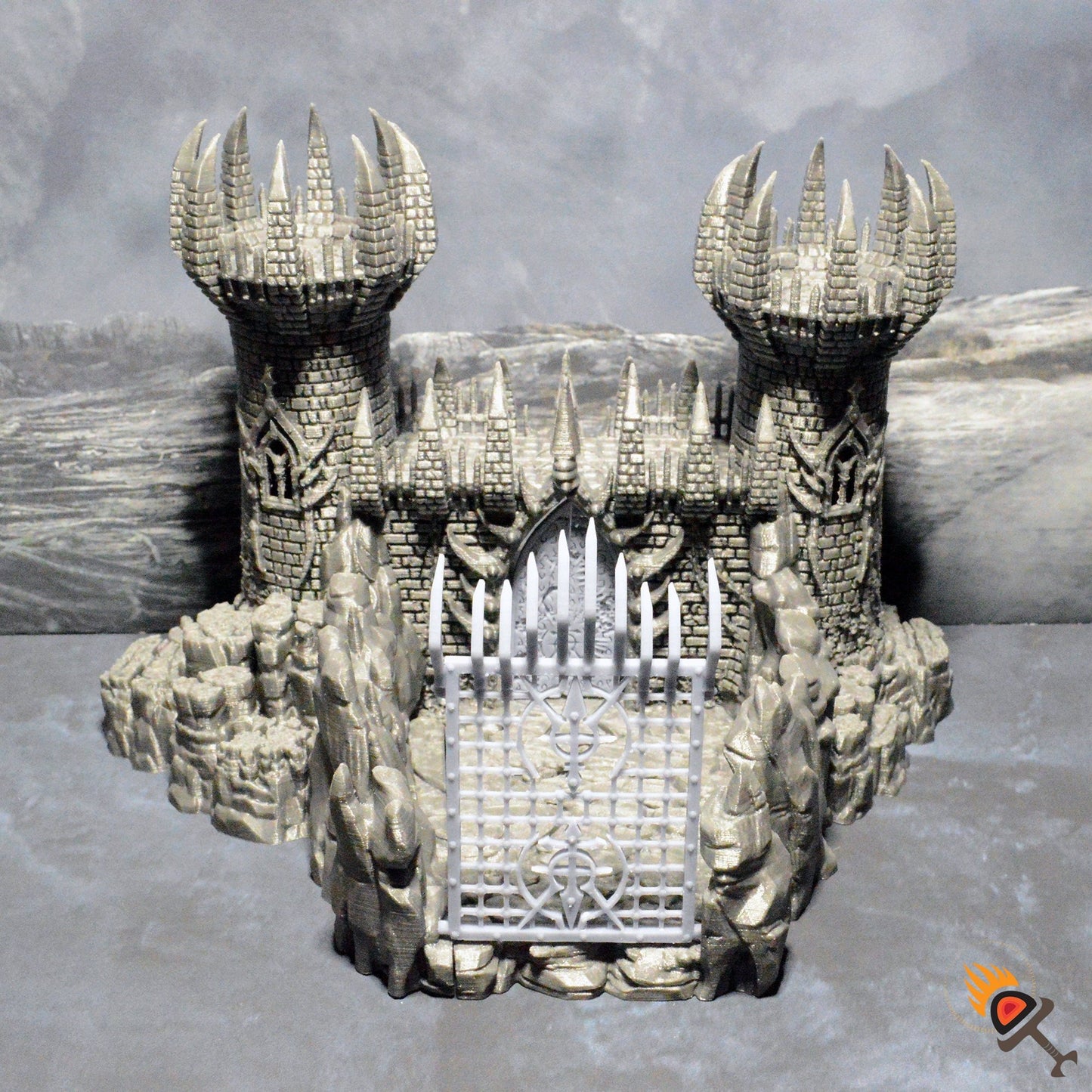 Gothic Building 28mm for Warhammer 40k Terrain, Ruined Demon