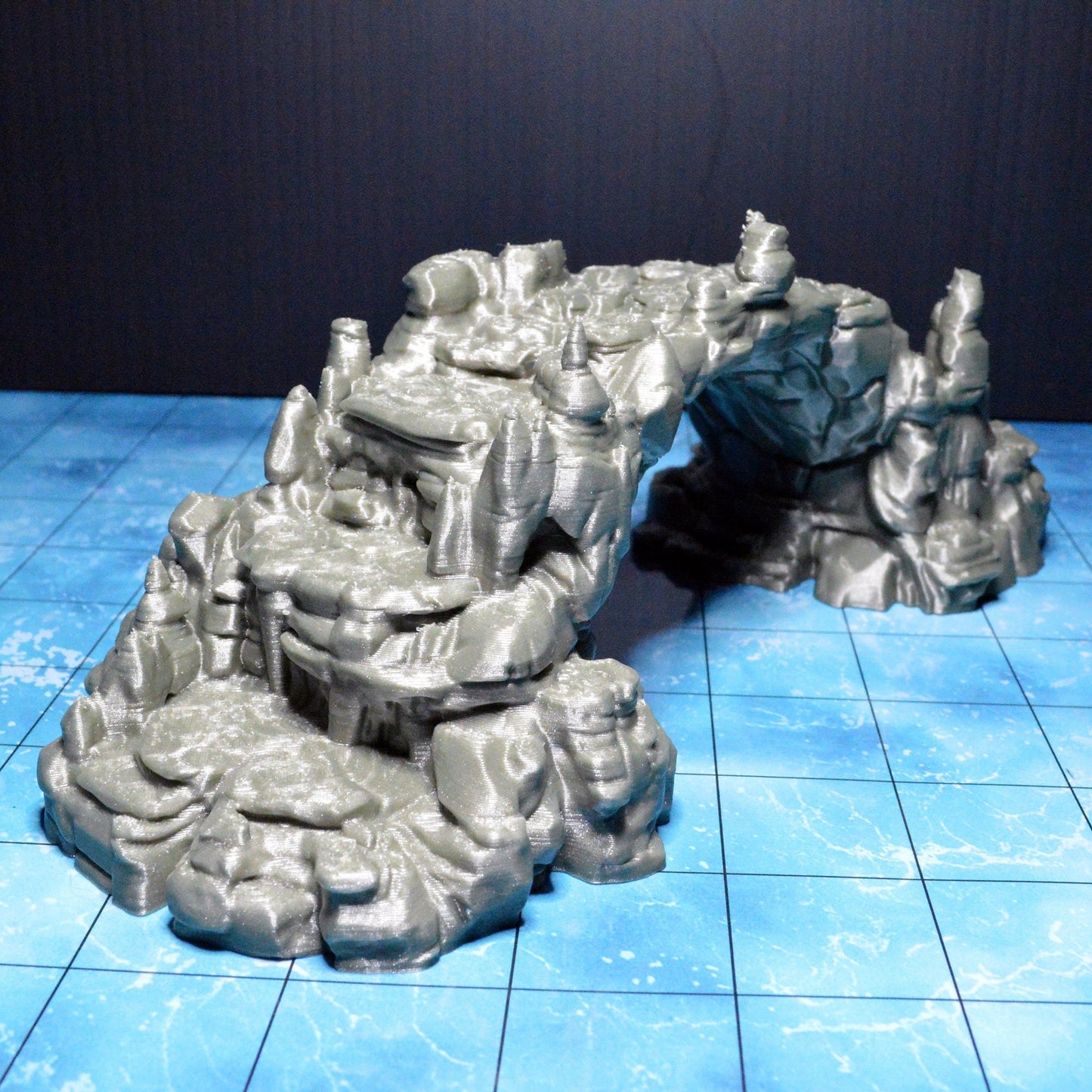 Grotto Bridge 15mm 28mm 32mm for D&D Terrain, DnD Pathfinder Underdark Cavern Out of the Abyss Fantasy Rocks