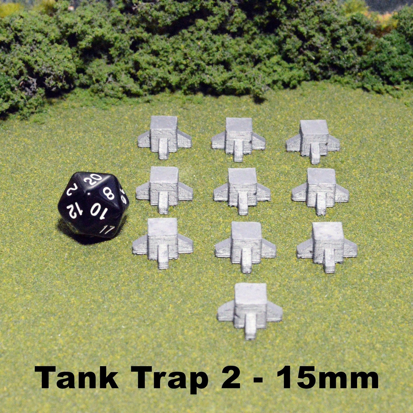 Tank Traps 15mm 28mm for Flames of War Terrain, Warhammer 40k Wargame Sci-Fi