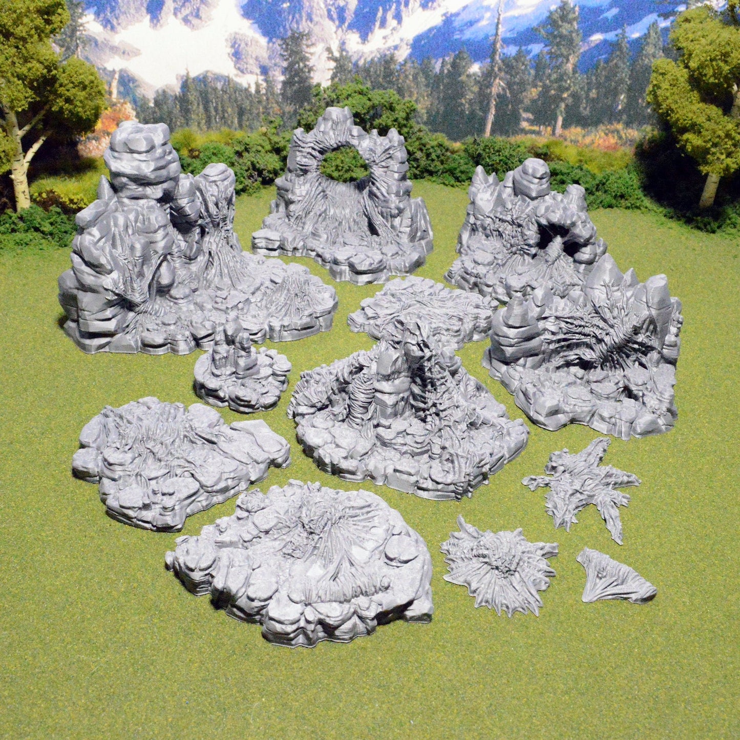 Wicked Webs 15mm 28mm for D&D Terrain, DnD Pathfinder Underdark Spider Cave Cavern, Out of the Abyss