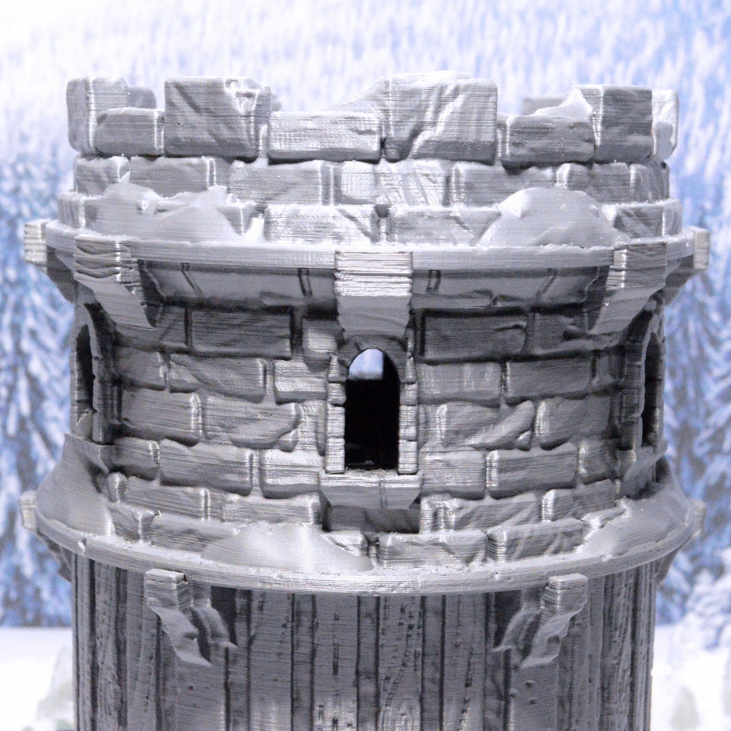 Frozen Watchtower 15mm 28mm 32mm for D&D Icewind Dale Terrain, DnD Pathfinder Frostgrave Arctic Snowy Icy